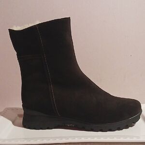 LA CANADIENNE ⚜️AIDAN Dark Brown Genuine Shearling Lined Waterproof Winter Boots